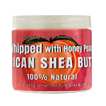 Ra Cosmetics 100% Pure Whipped Shea Butter Honey Peach 12oz