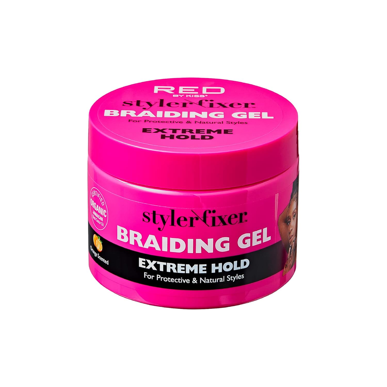 Red Styler Fixer Braiding Gel Extreme Hold 16 oz