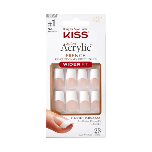 KS Salon Acrylic Nails French Rome Wide Fit SFW50