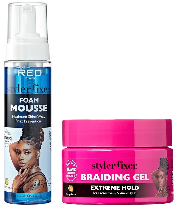 RED Styler Fixer Extreme Hold Gel and Mousse Set
