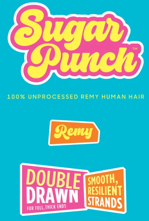 Sugar Punch Straight 24" Double Drawn Remy Hair Extensions