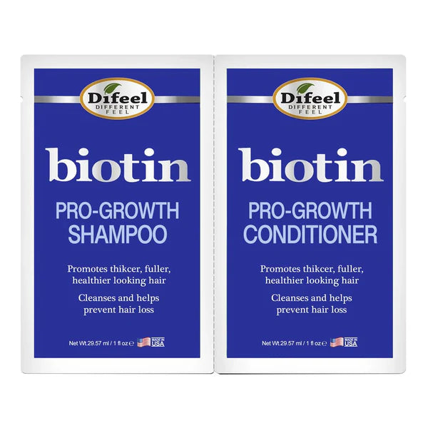 Difeel Pro-Growth With Biotin Shampoo & Conditioner Combo Packet