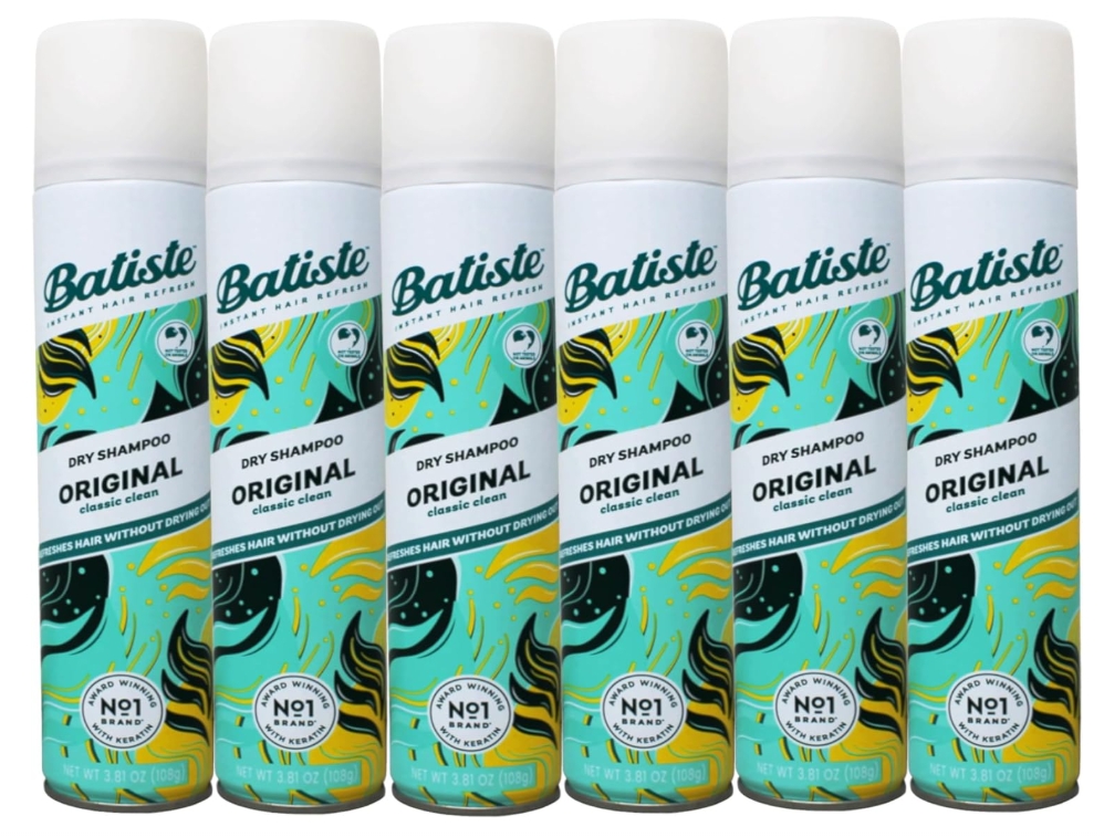 6 Pack Batiste Original Dry Shampoo 3.81 oz