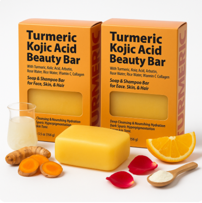By Natures Turmeric Kojic Acid Beauty Bar 5.5 oz Packs