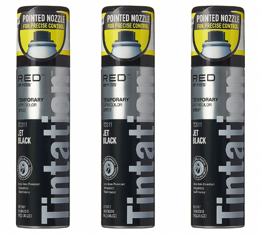 3 PACK TCS TINTATION COLOR SPRAY TCS11 JET BLACK