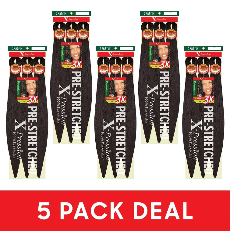 5 Pack X-Pression 52"