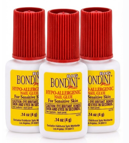 Bondini Hypo-Allergenic Nail Glue Packs 3, 6, or 12 Count