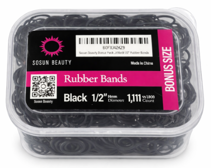 Sosun Beauty 1111 Count Rubber Bands