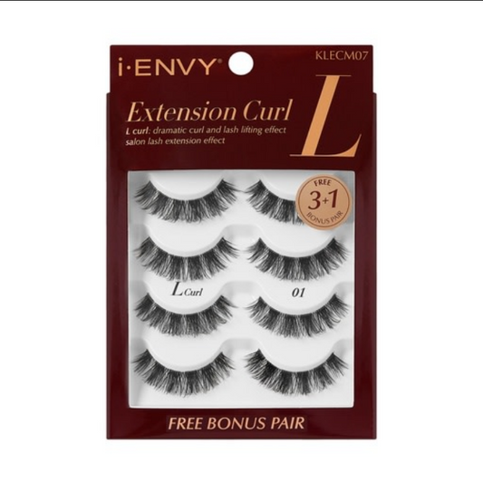 Kiss i-Envy Multi Extension Curl Lash False Eyelashes L  KLECM07