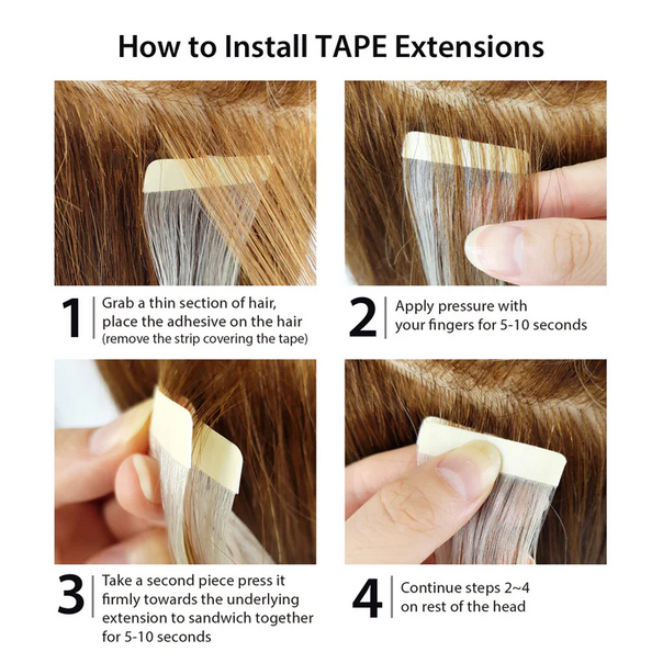 Hair Couture 100% Human Remy Hair Tape-In Extensions