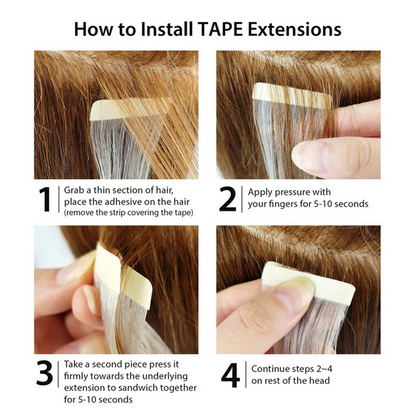 Hair Couture 100% Human Remy Hair Tape-In Extensions