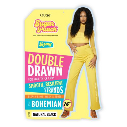 Sugar Punch Bohemian 12" Double Drawn Remy Hair Extensions