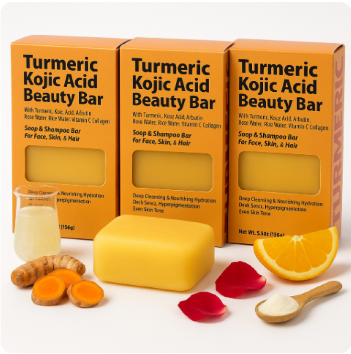 By Natures Turmeric Kojic Acid Beauty Bar 5.5 oz Packs 1, 2, 3, 6, 12, or 24 Count