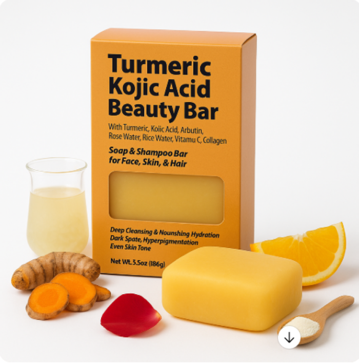 By Natures Turmeric Kojic Acid Beauty Bar 5.5 oz Packs