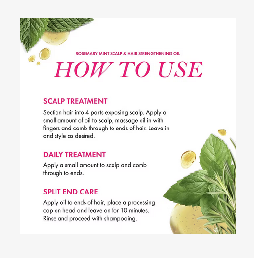 Mielle Rosemary Mint Strengthening Scalp Oil 2 oz