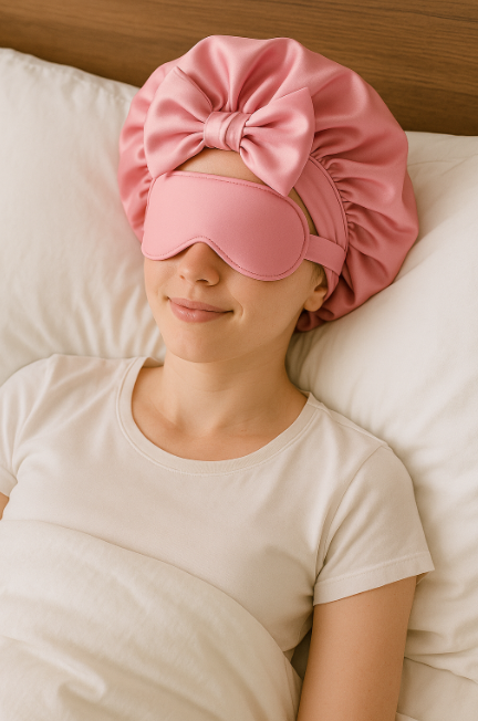 Bonnet With Matching Sleep Mask