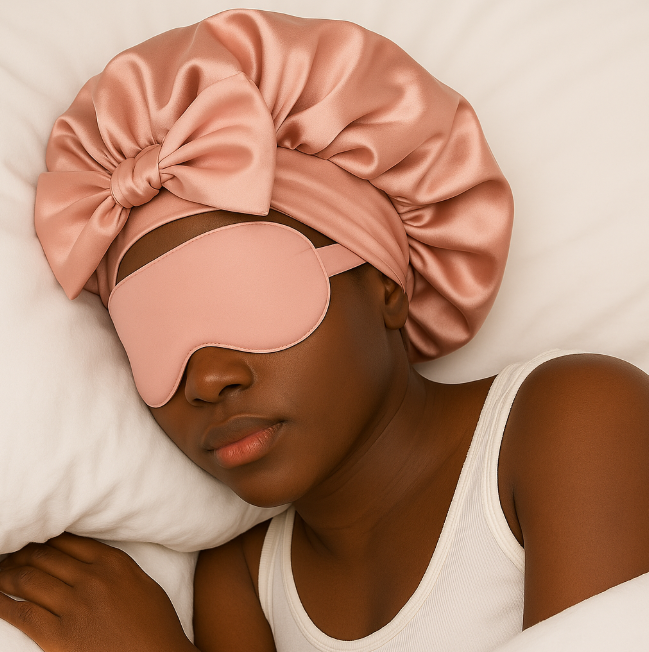 Bonnet With Matching Sleep Mask