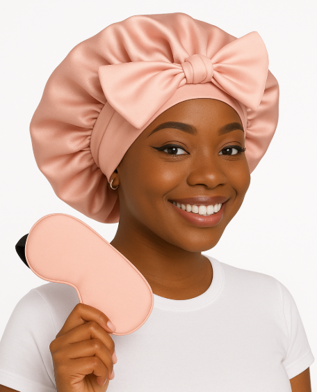 Bonnet With Matching Sleep Mask