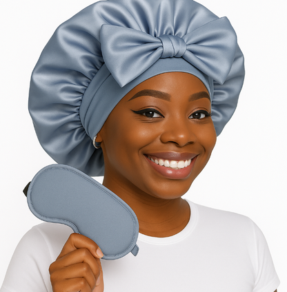 Bonnet With Matching Sleep Mask