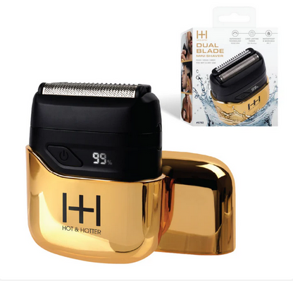 Hot & Hotter Dual Blade Mini Shaver Gold