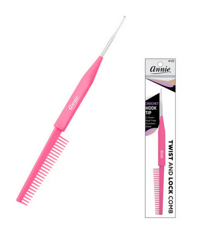 Annie Twist & Lock Comb with Crochet Hook #125
