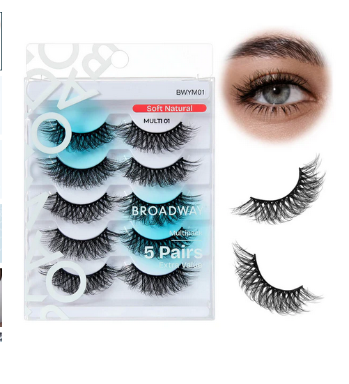 Broadway Faux Mink Wispy Volume Strip Eyelashes