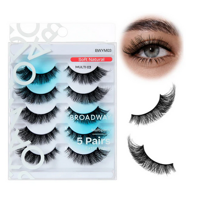 Broadway Faux Mink Wispy Volume Strip Eyelashes