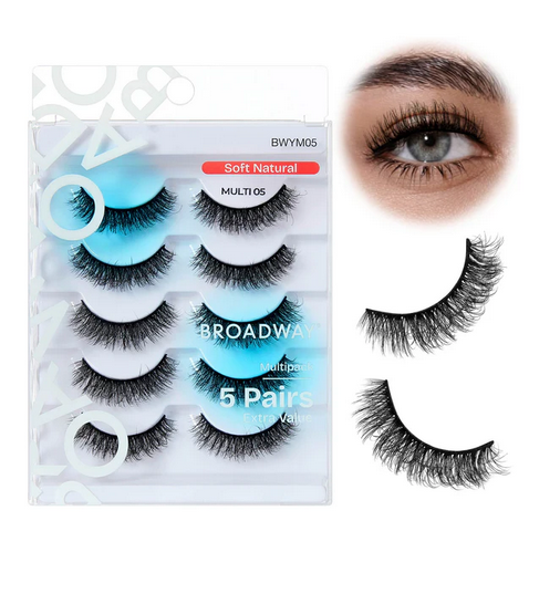 Broadway Faux Mink Wispy Volume Strip Eyelashes