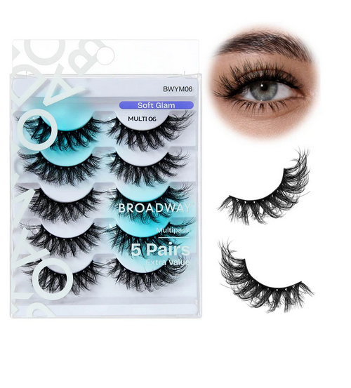 Broadway Faux Mink Wispy Volume Strip Eyelashes