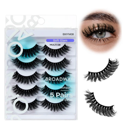 Broadway Faux Mink Wispy Volume Strip Eyelashes