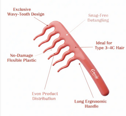 Annie Effortless Detangler Wavy Comb 362