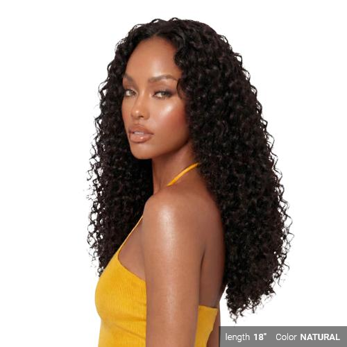 Bobbi Boss Boss Bundle Seamless 100% Unprocessed Human Hair Crochet Braids, Deep Wave 14-Inch Ultra-Fine Pre-Looped Reusable Extensions - #BNSCDW14