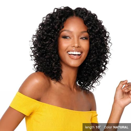 Bobbi Boss Boss Bundle Seamless 100% Unprocessed Human Hair Crochet Braids, Deep Wave 14-Inch Ultra-Fine Pre-Looped Reusable Extensions - #BNSCDW14