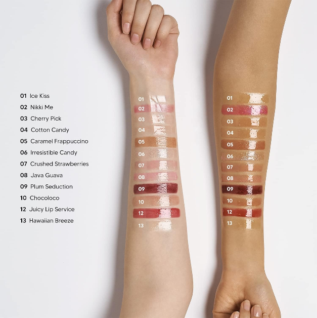 Ruby Kisses Jellicious Lip Gloss JLG10 Chocoloco, High-Shine Hydrating Tinted Lip Gel