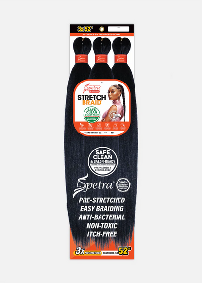 Amore Mio Spetra Pre-Stretched Braiding Hair 52" 3XSTRCHB-52 - Itch-Free Miracle Fiber