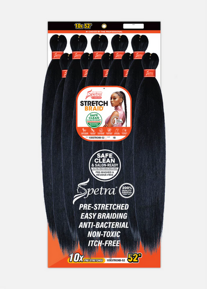 Amore Mio Spetra Pre-Stretched Braiding Hair 52" 10XSTRCHB-52 – Itch-Free Antibacterial Extra Long Braid