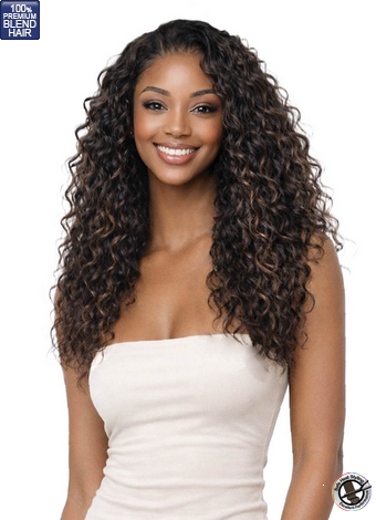 Bobbi Boss Aurelia MBLF271 Nu Lace Glueless 13x2 Human Hair Blend Wig
