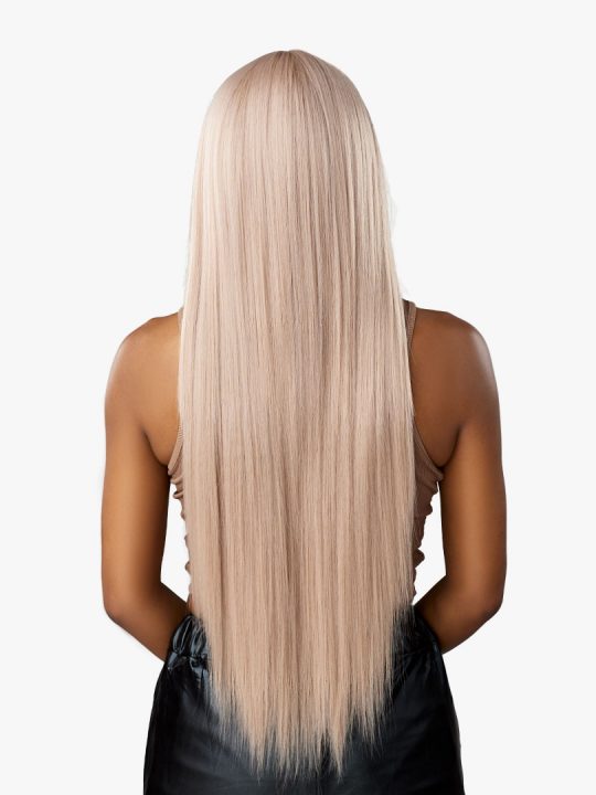 Sensationnel Shear Muse Jaiyana Glueless 5 inch Deep HD Lace Front Synthetic Wig - 32 inch Long Straight Blonde Hair