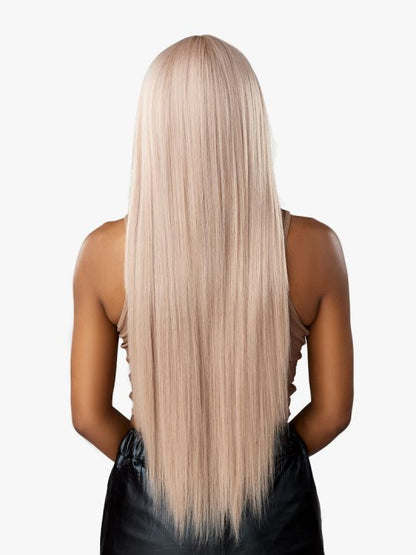 Sensationnel Shear Muse Jaiyana Glueless 5 inch Deep HD Lace Front Synthetic Wig - 32 inch Long Straight Blonde Hair