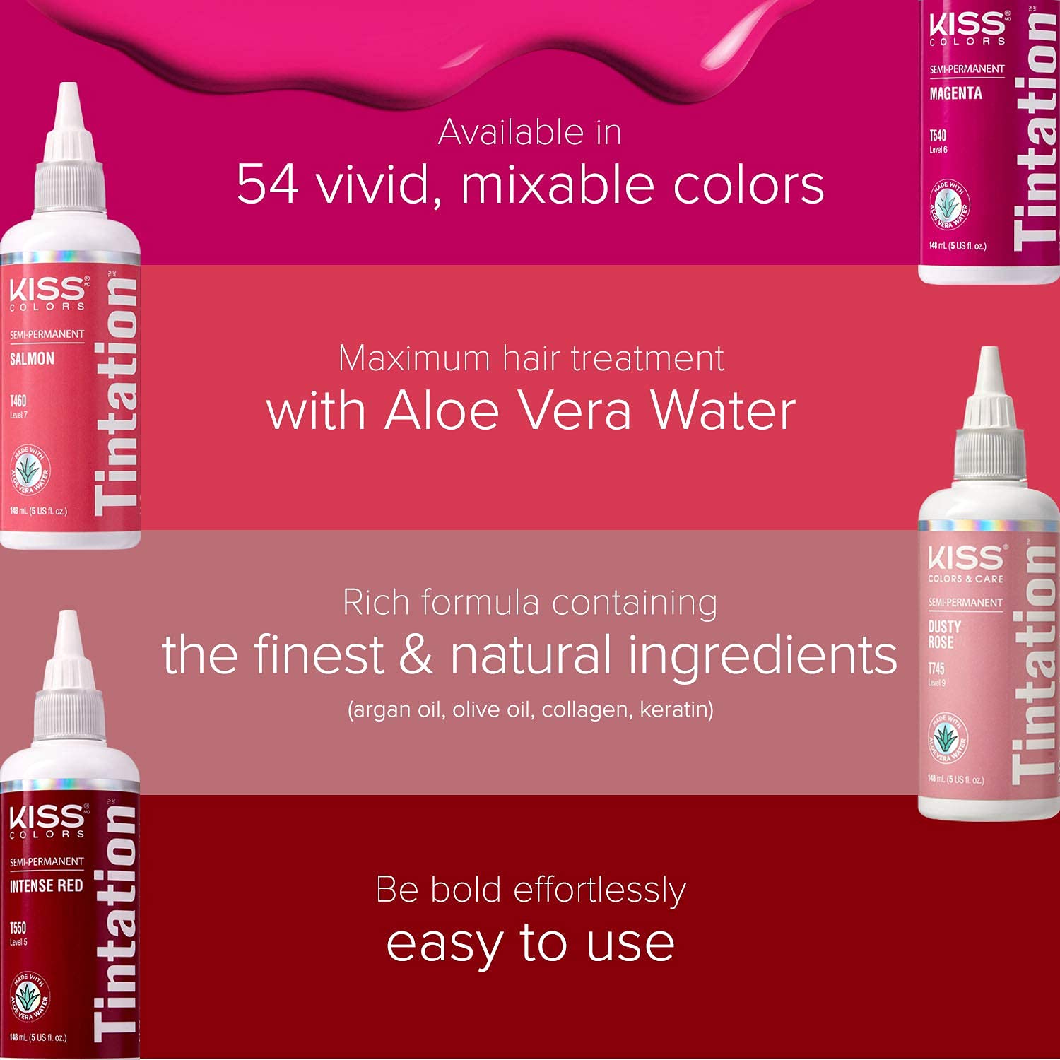 Tintation SemiPermanent Color Kiss Colors United Beauty Supply