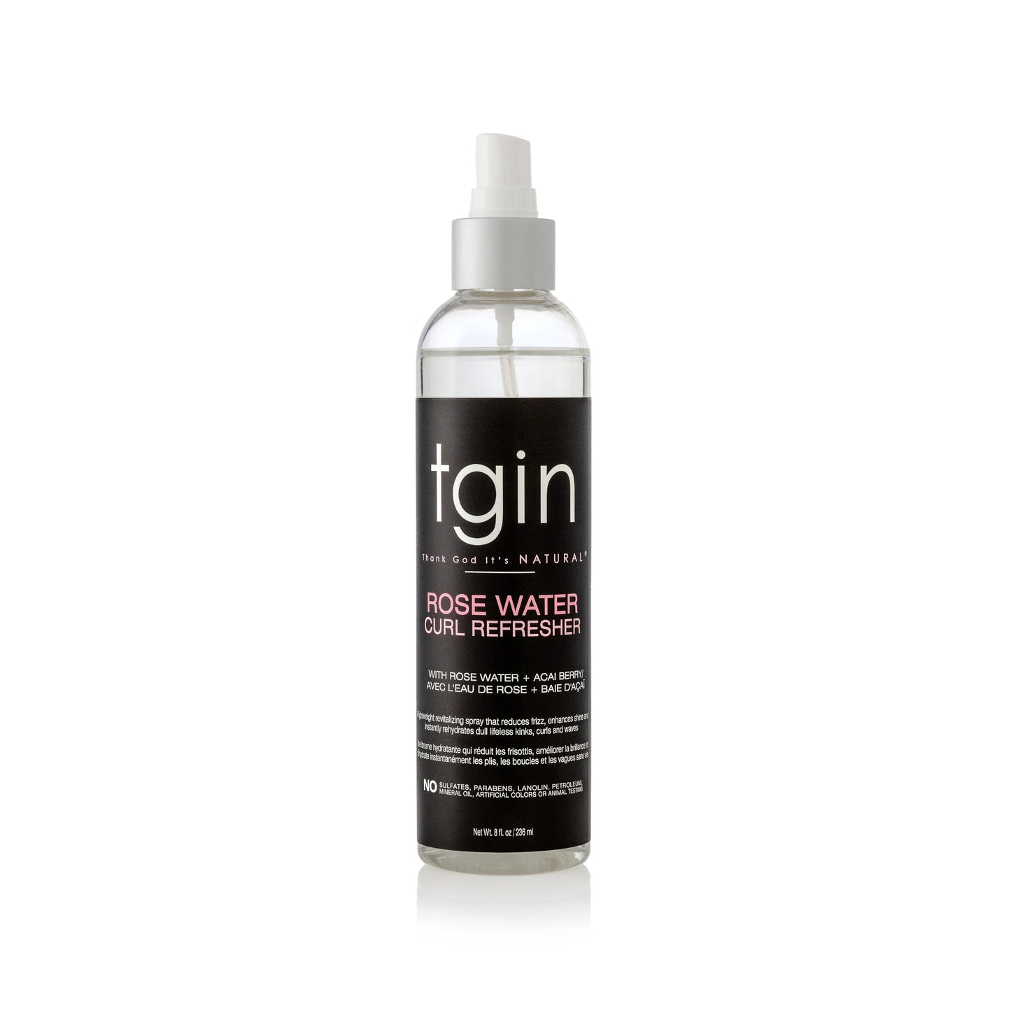 Tgin Rosewater Curl Refresher 8 oz.