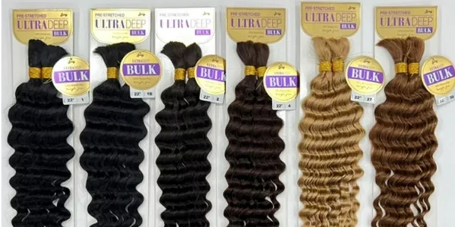 Zury Pre-Stretched Ultra Deep Bulk Human Hair 22"