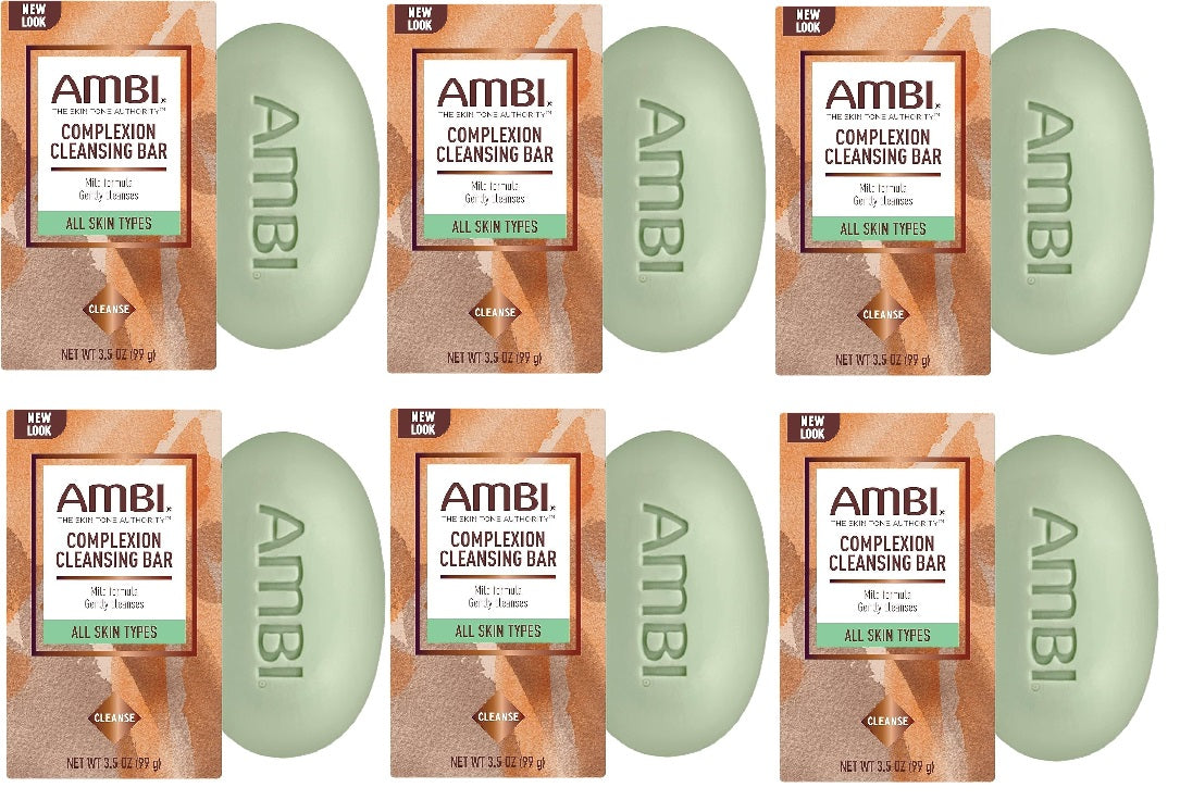 6 PACK AMBI COMPLEXION CLEANSING BAR SOAP