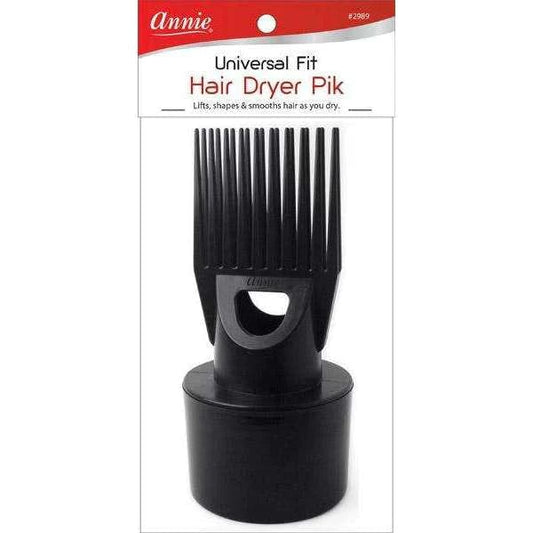 Annie Hair Dryer Pik Nozzle Black #2989