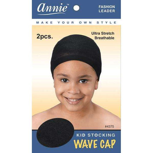 Annie 2 Piece Kids Stocking Wave Cap Assorted #4375