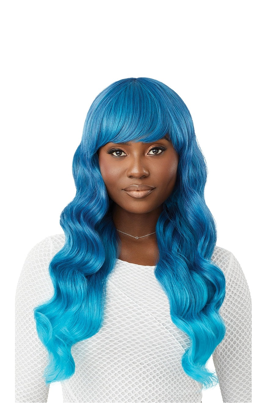 Outre Wigpop Style Selects Arizona Glueless Synthetic Full Wig - 24 inch Long Straight Hair with Bangs