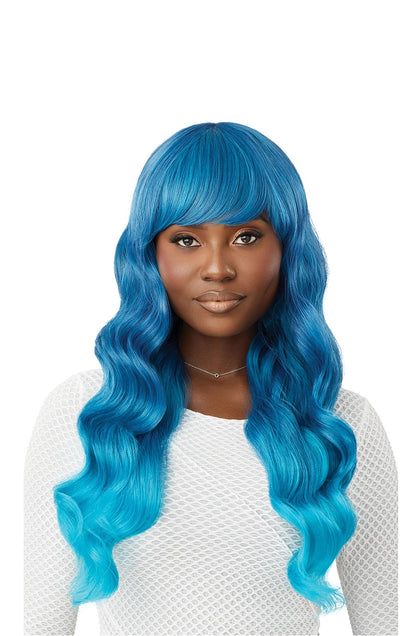 Outre Wigpop Style Selects Arizona Glueless Synthetic Full Wig - 24 inch Long Straight Hair with Bangs
