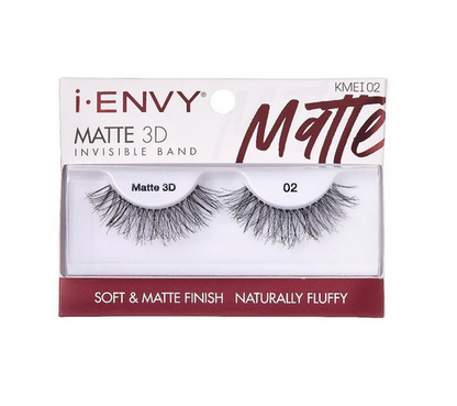 Kiss i-Envy Matte 3D Invisible Band Strip Lashes