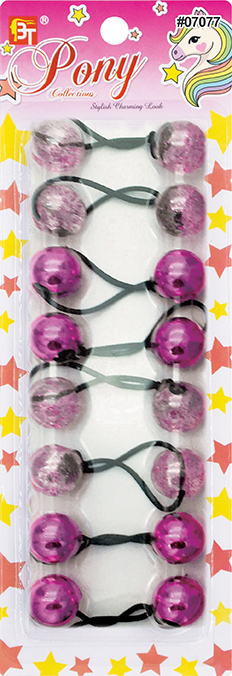 Beauty Town Kids Ponytail Holders With Beads - Assorted Colors