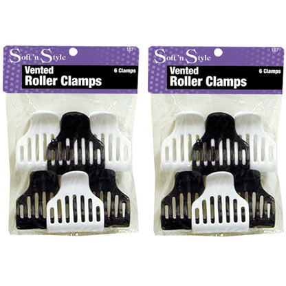 Soft 'N Style Vented Roller Clamps 6 pc - 187